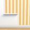 Lemon Yellow Stripe Amalfi Pool Cabana Simple Large Scale Custom Removable Wallpaper by Spoonflower Peel & Stick Wallpaper 2FT Wide